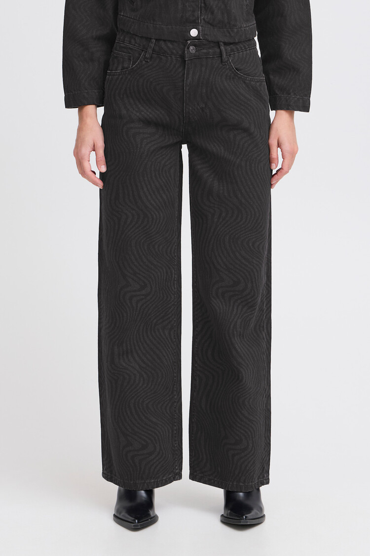 b.young BYDANTA WIDE LEG PANTS 2 walnut melange