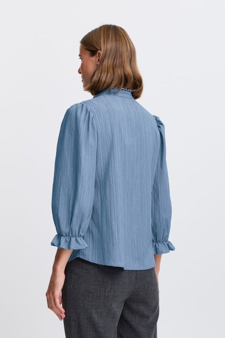b.young BYJULIANA SS BLOUSE blue