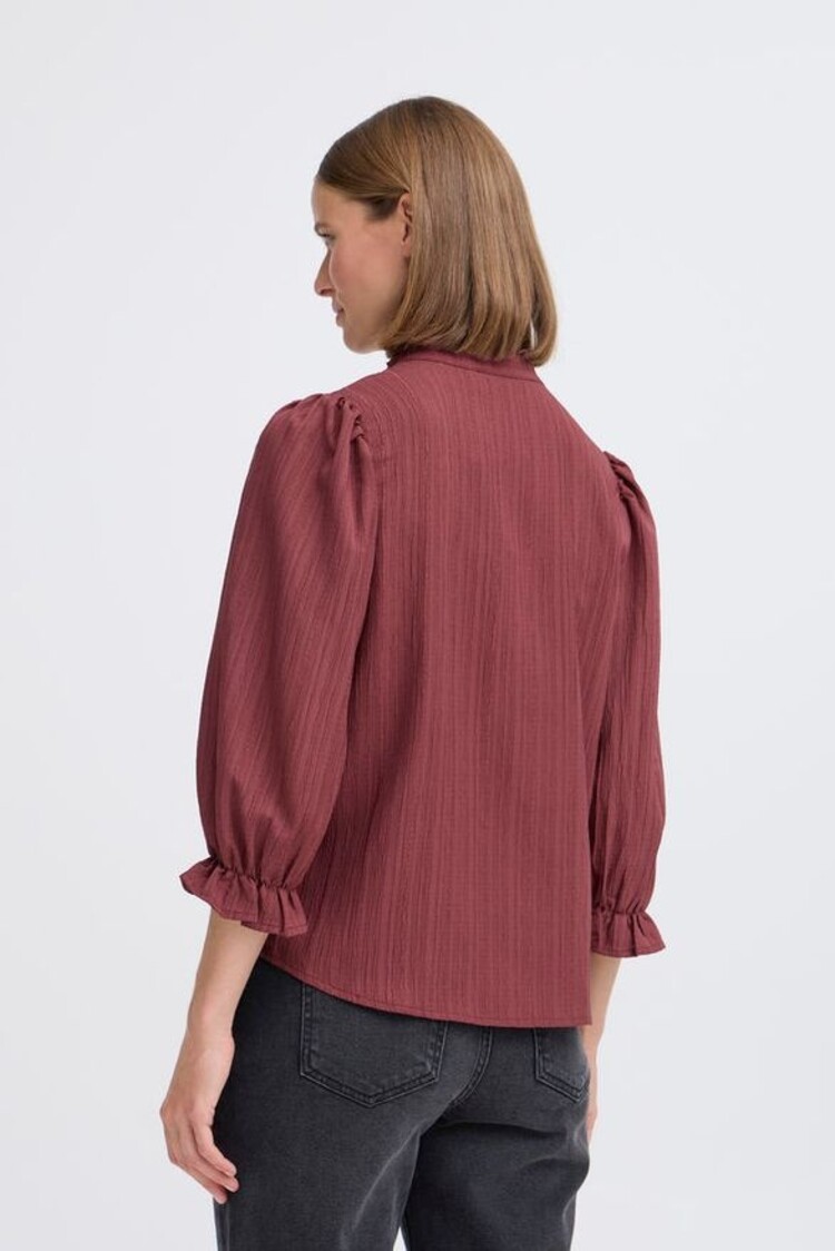 b.young BYJULIANA SS BLOUSE maroon