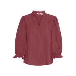 b.young BYJULIANA SS BLOUSE maroon