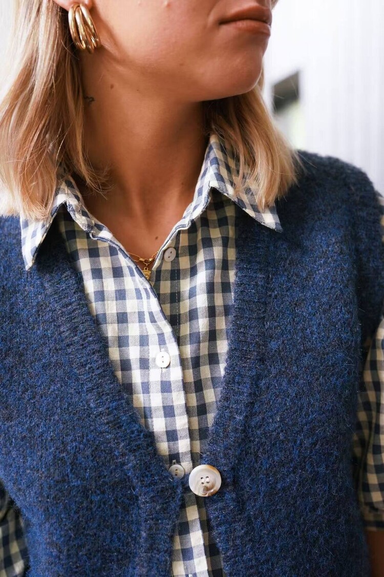 Blouse Good luck navy