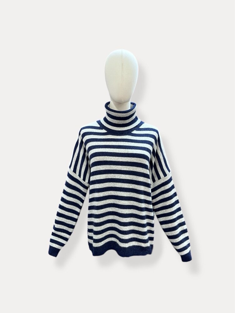 Coltrui cashmere navy-grey