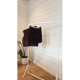 Rok paillet Noemie choco