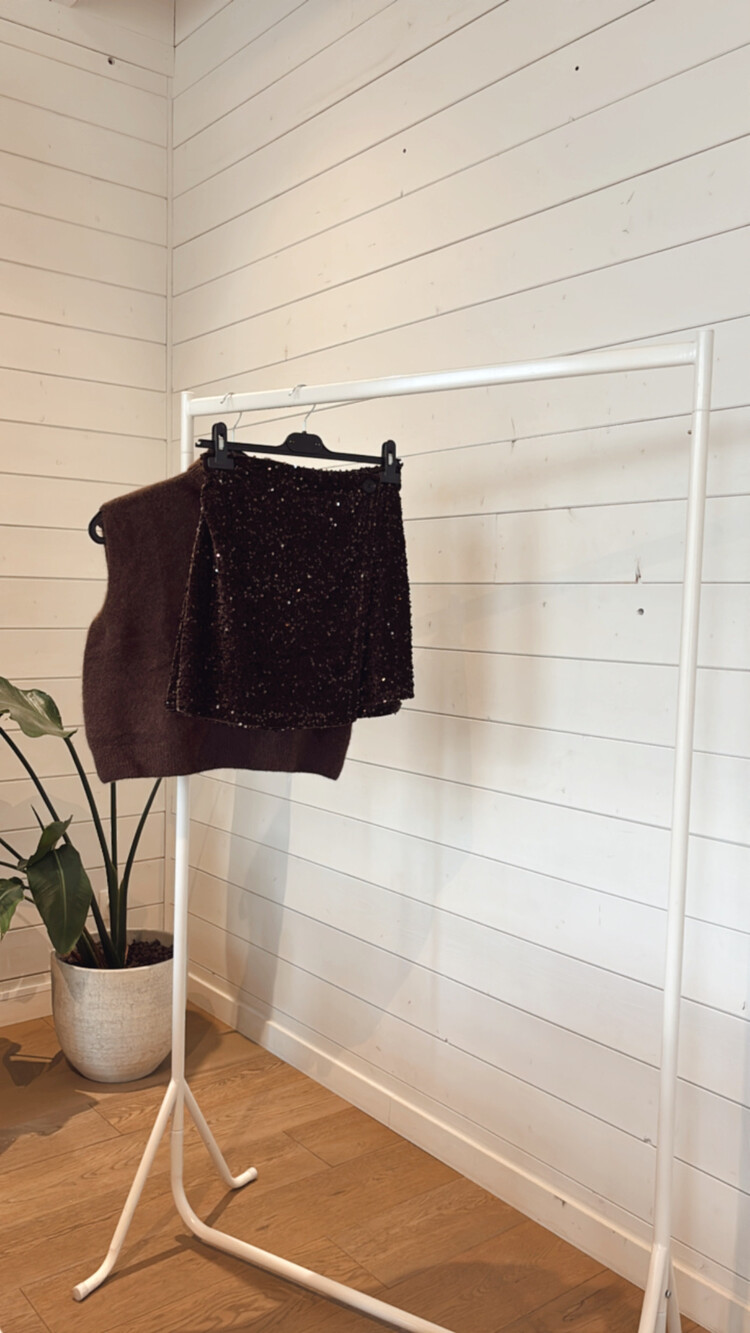 Rok paillet Noemie choco