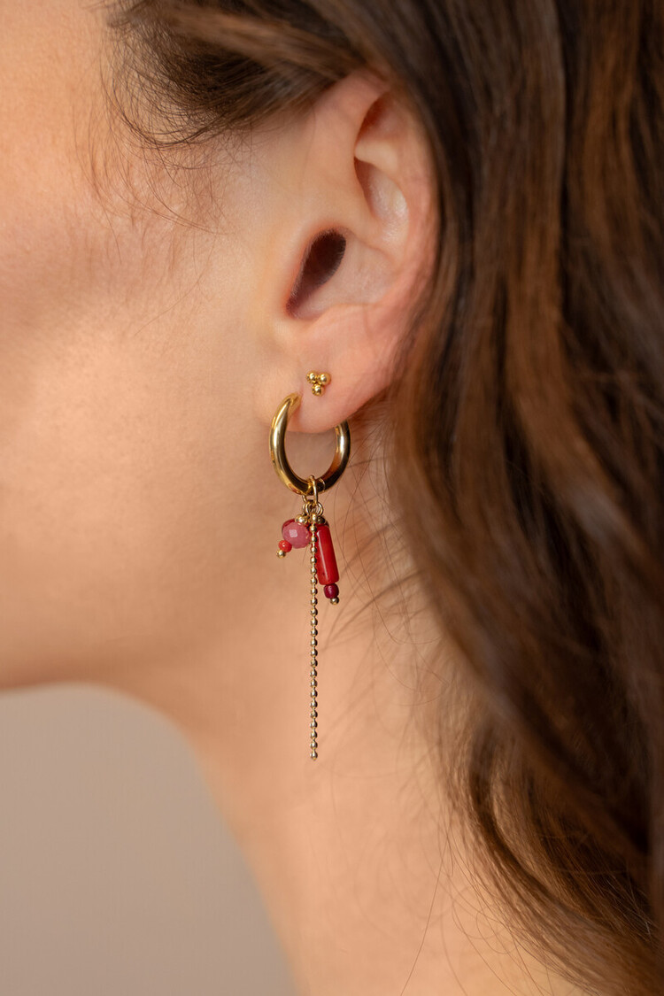 My Jewellery Earring hoop red