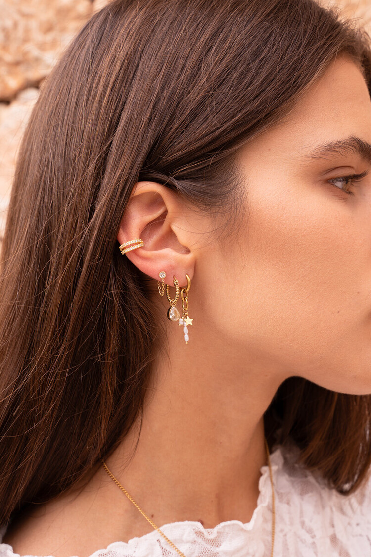 My Jewellery Earring chain strass