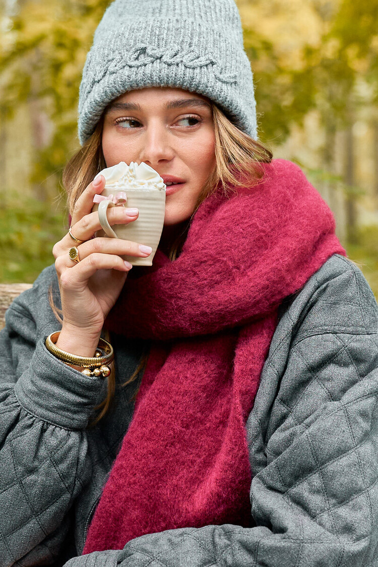 My Jewellery Scarf uni embro Cordovan 200x40cm