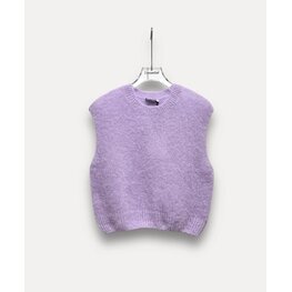 Sleeveless mohair body lila one size