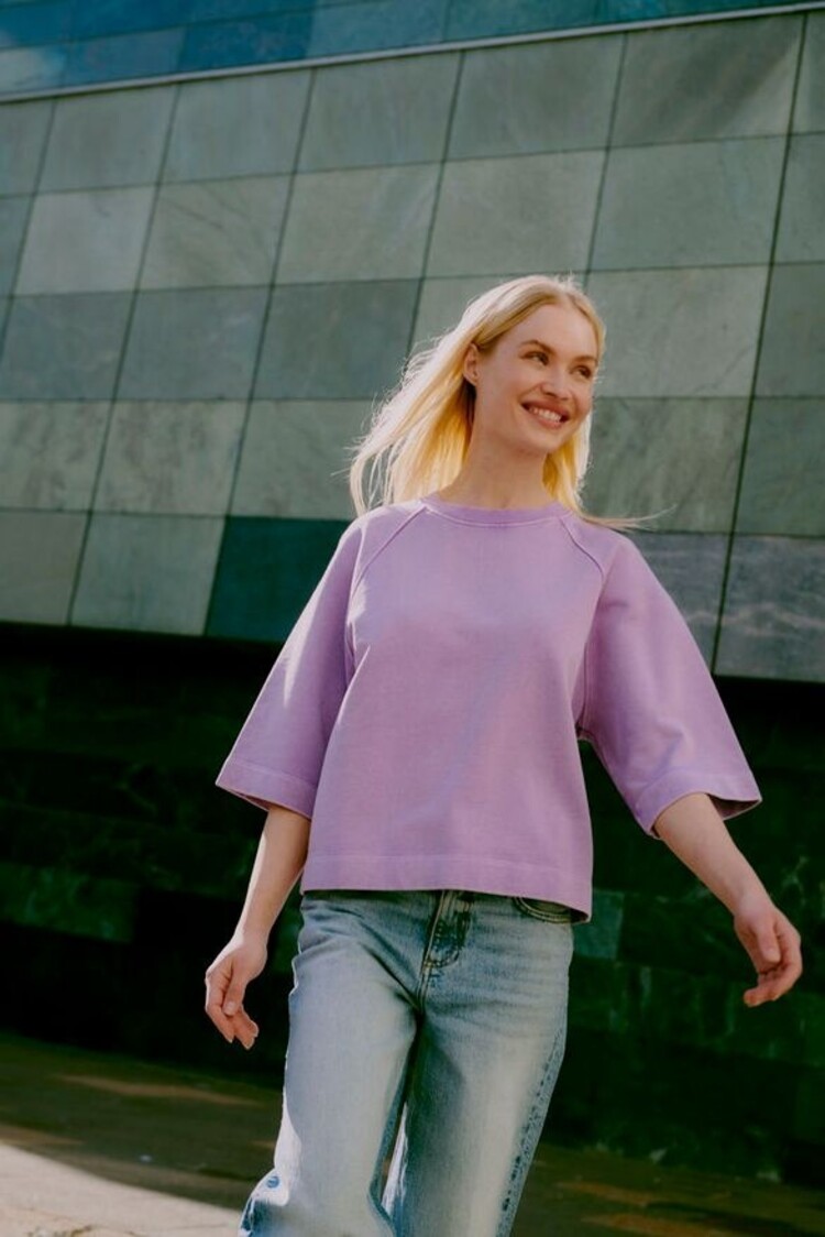 b.young BYRASMA SHORT SWEAT lavender