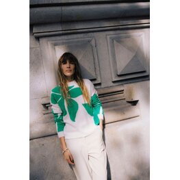 b.young BYOMEA FLOWER JUMPER leprechaun