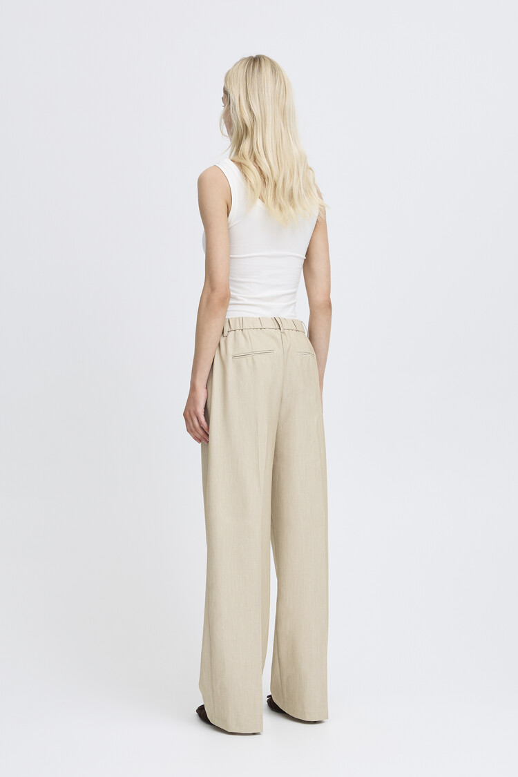 b.young BYDANTA WIDE LEG PANTS humus