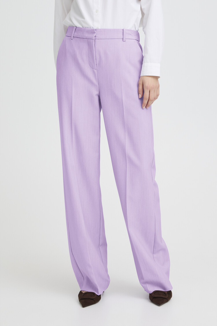 b.young BYDANTA WIDE LEG PANTS lavender