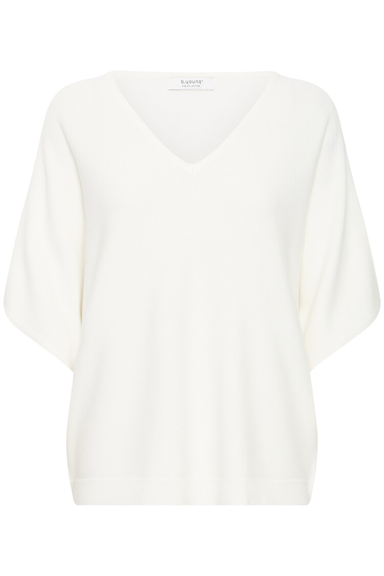 b.young BYMMORLA VNECK SHORT SLEEVE marshmallow