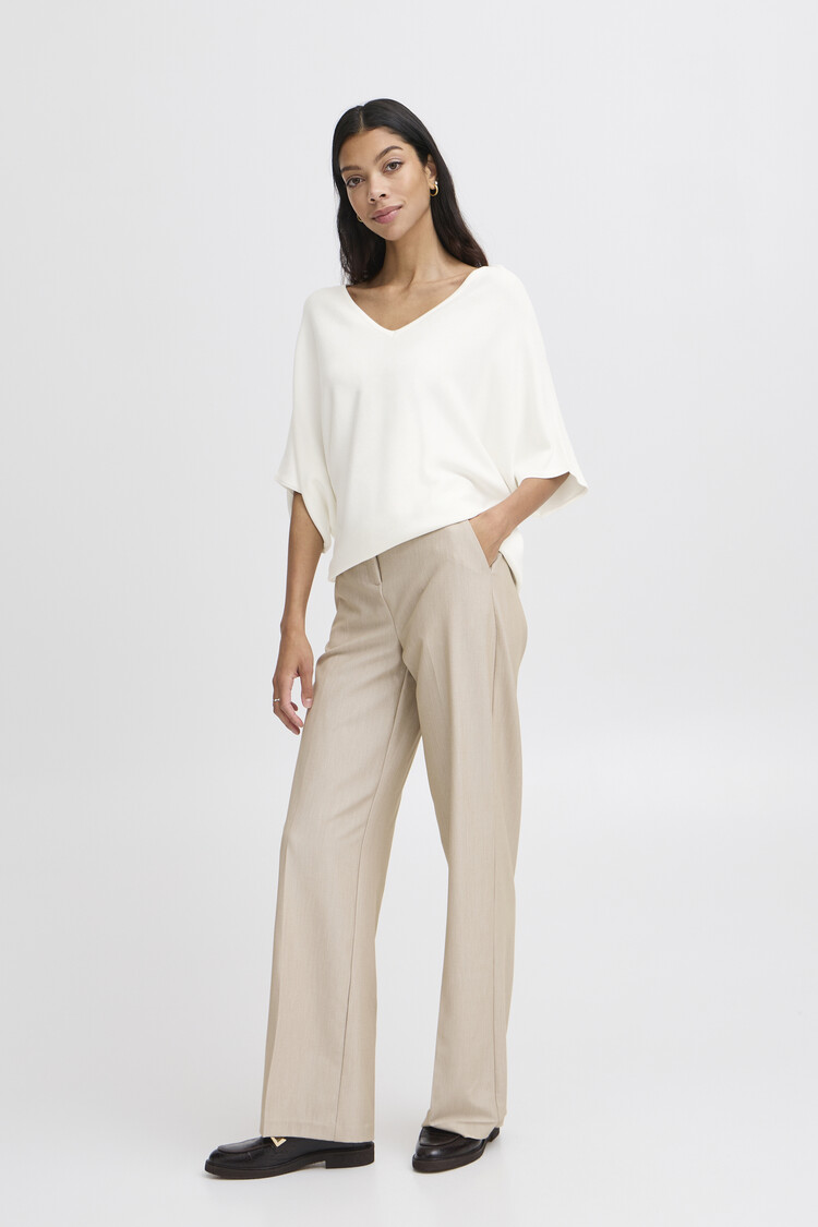 b.young BYMMORLA VNECK SHORT SLEEVE marshmallow