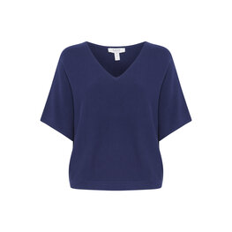 b.young BYMMORLA VNECK SHORT SLEEVE medieval blue