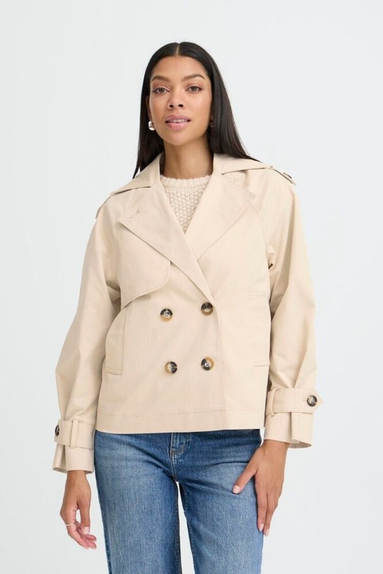 b.young BYAMONA SH TRENCH COAT oyster