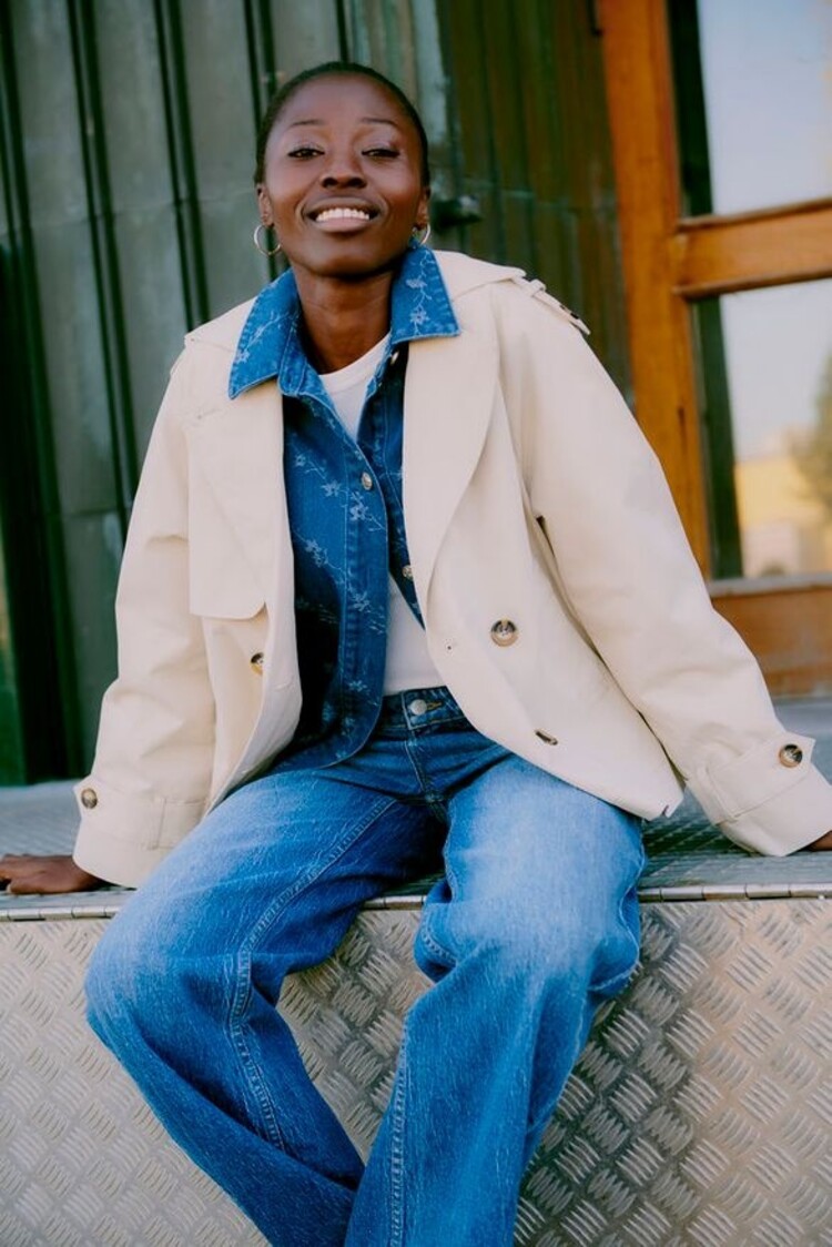 b.young BYAMONA SH TRENCH COAT oyster