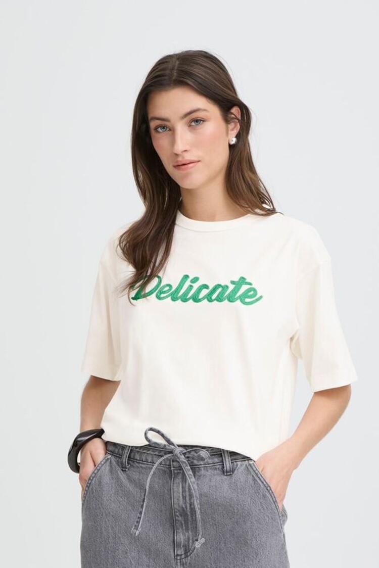 b.young BYPANDINNA DELICATE TSHIRT marshmallow