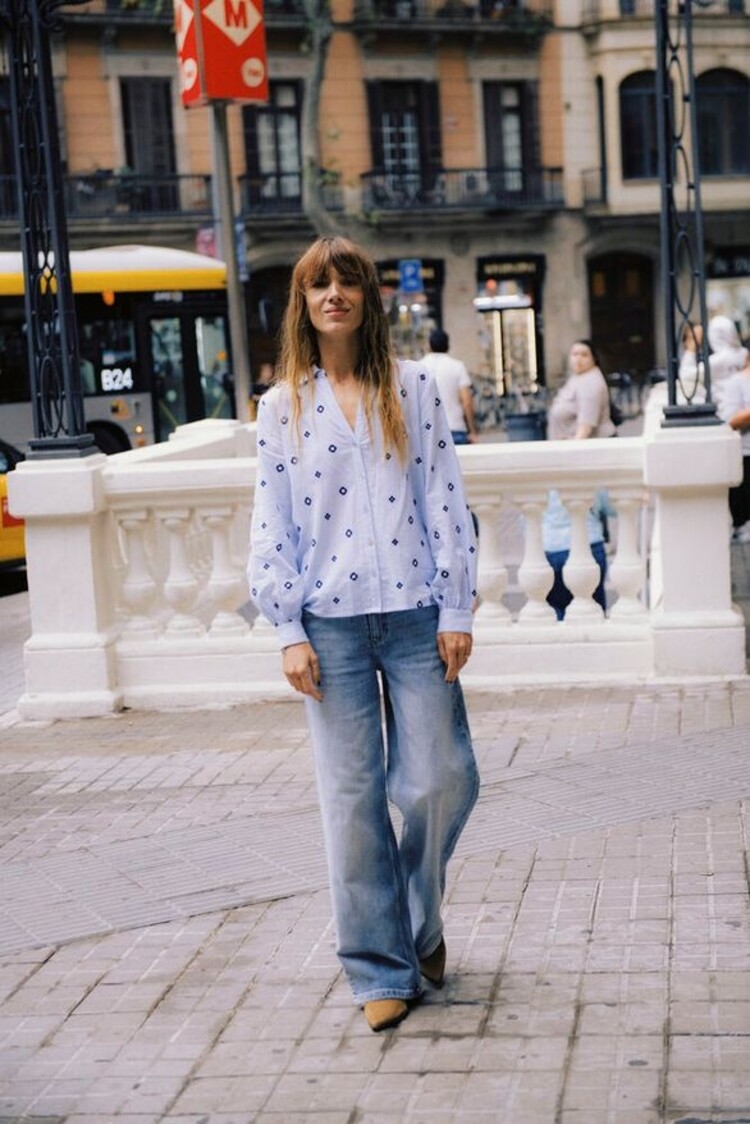 b.young BYFABIENNE LS SHIRT blue