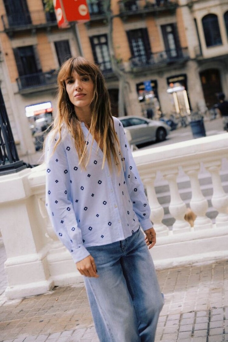 b.young BYFABIENNE LS SHIRT blue