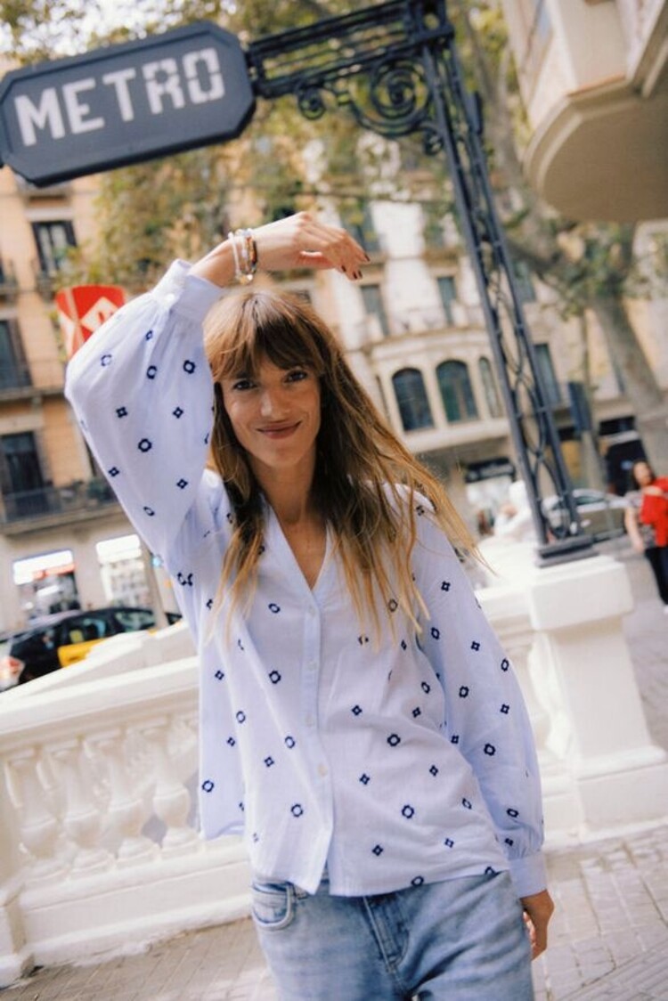 b.young BYFABIENNE LS SHIRT blue