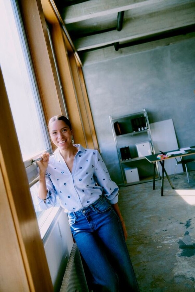 b.young BYFABIENNE LS SHIRT blue