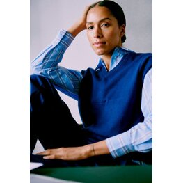 b.young BYMANINA VEST blue