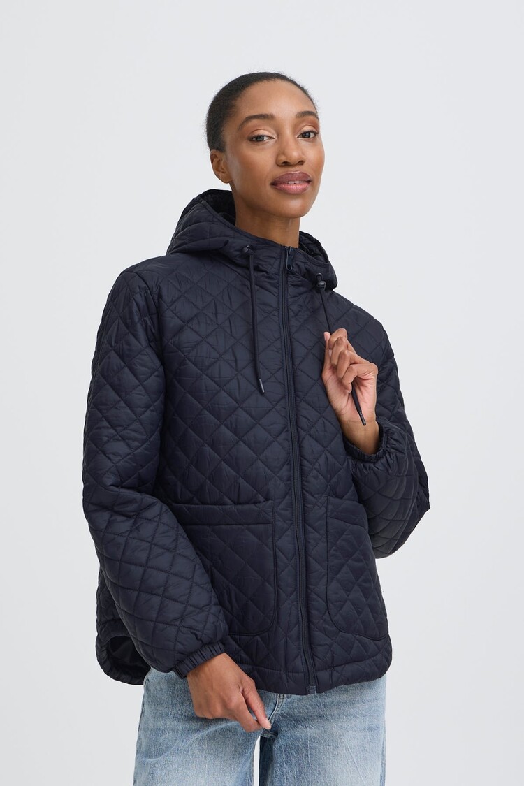 b.young BYBERTA HOOD JACKET copenhagen night