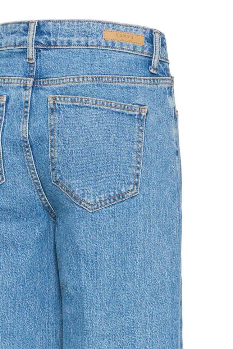 b.young BYKIBINE WIDE JEANS mid blue denim