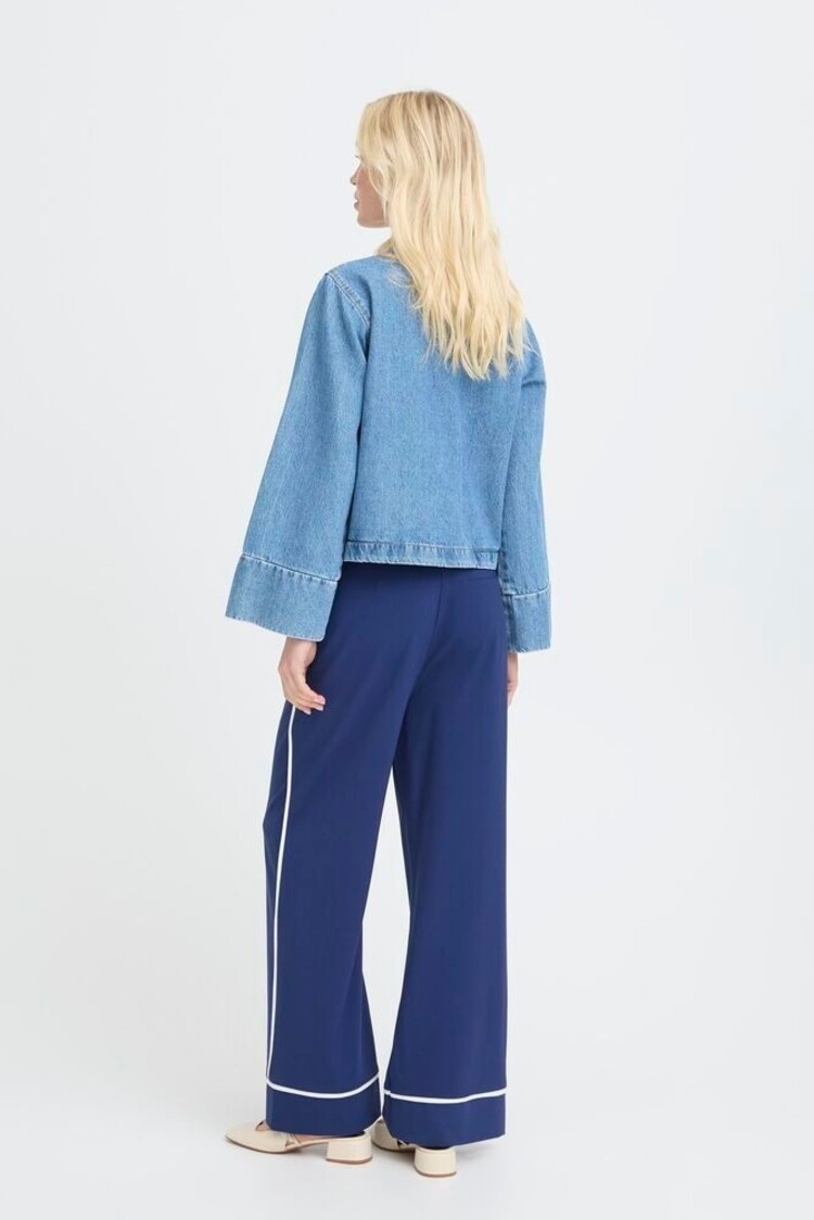 b.young BYKACILA SHIRT mid blue denim