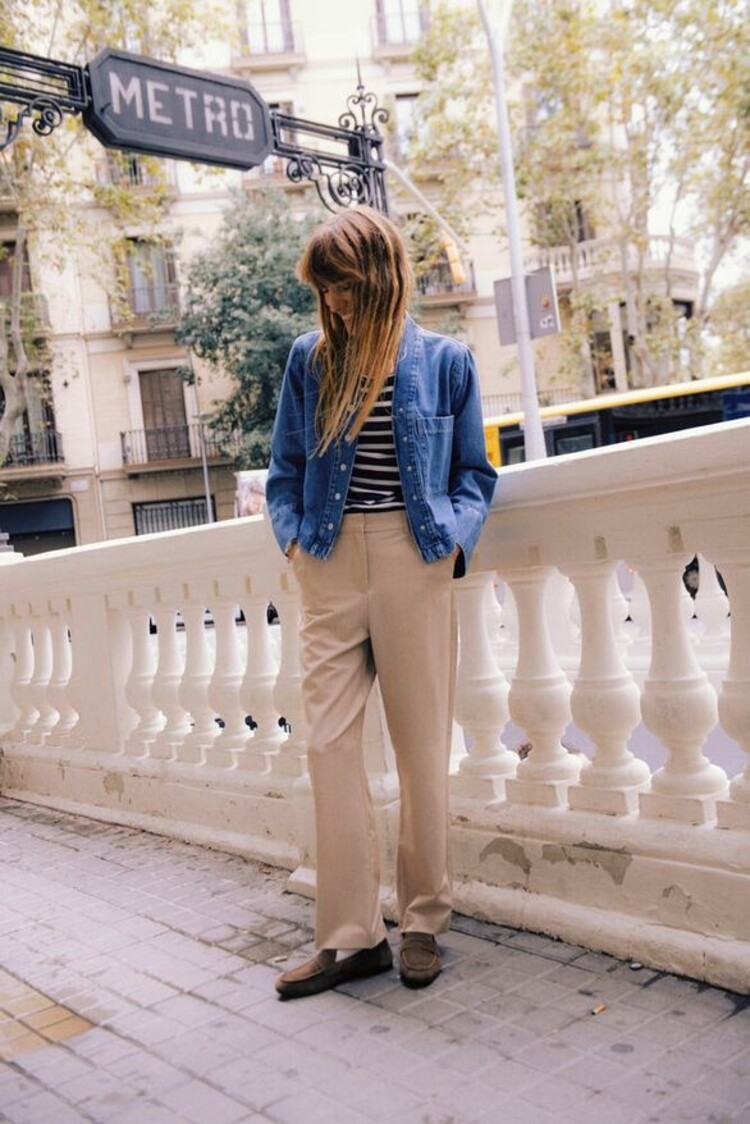 b.young BYKACILA SHIRT mid blue denim