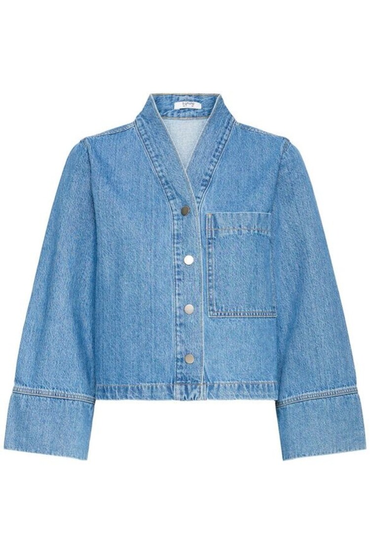 b.young BYKACILA SHIRT mid blue denim