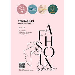 Tickets fashionshow 13/3/2026