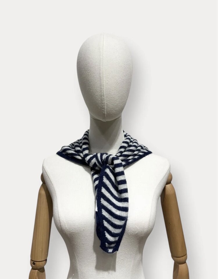 Me & Mommy Sjaal gestreept marine-grey