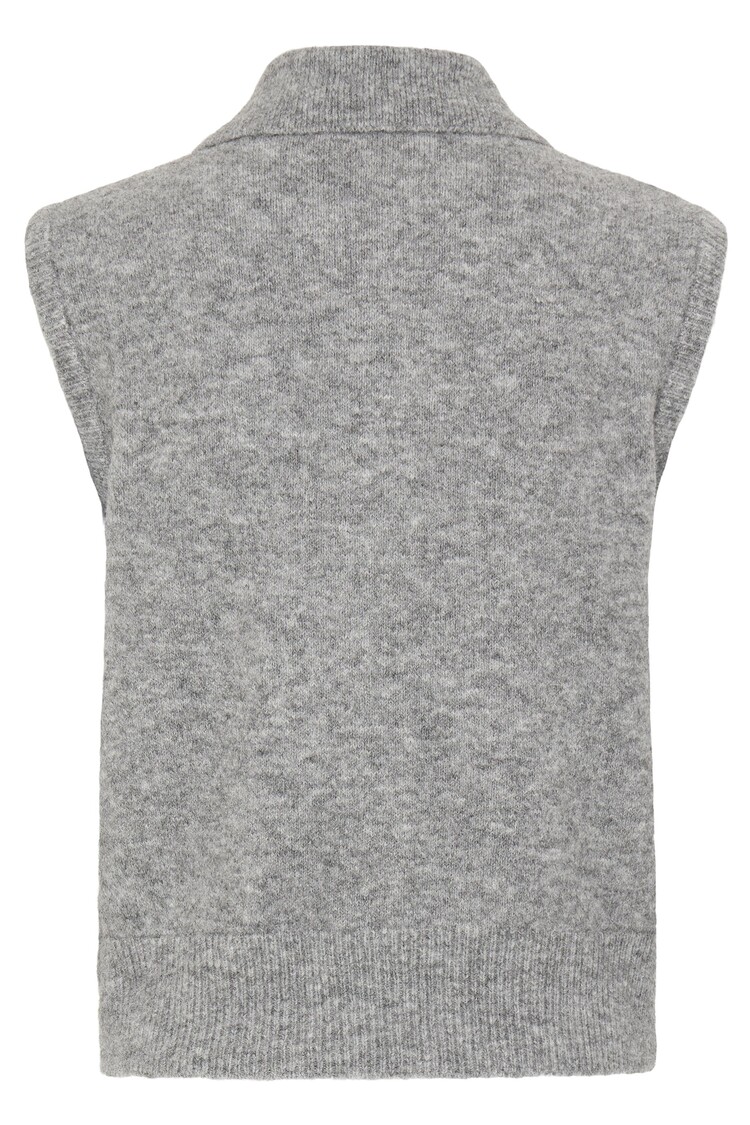 b.young BYOMEA ZIPPER SLIPOVER grey