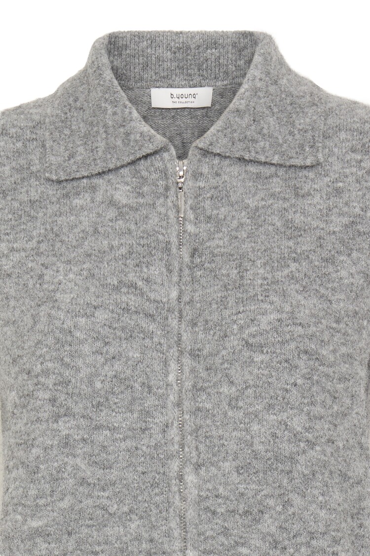 b.young BYOMEA ZIPPER SLIPOVER grey