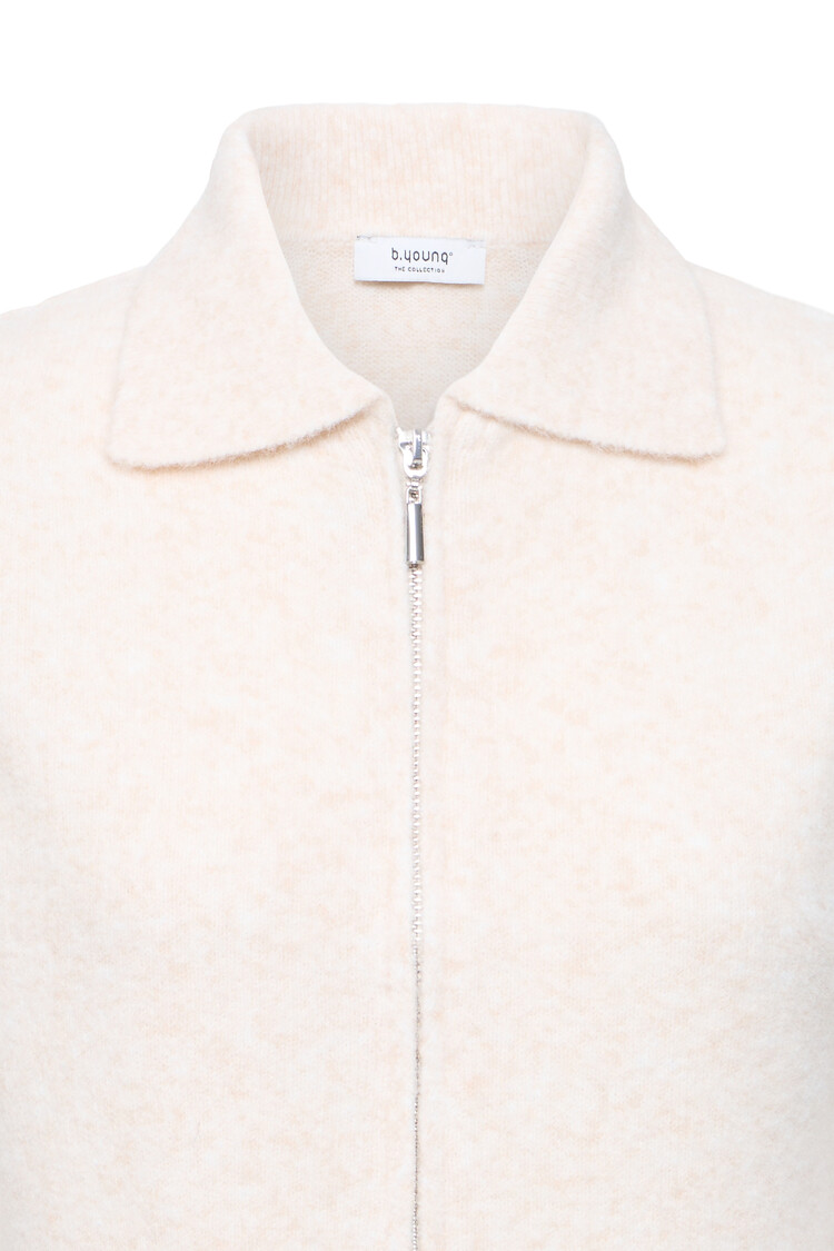 b.young BYOMEA ZIPPER SLIPOVER white