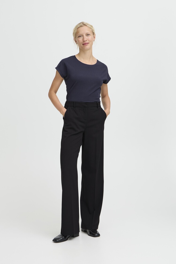 b.young BYDANTA WIDE LEG PANTS black