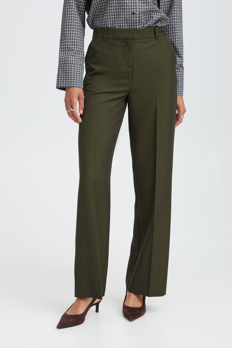 b.young BYDANTA WIDE LEG PANTS green