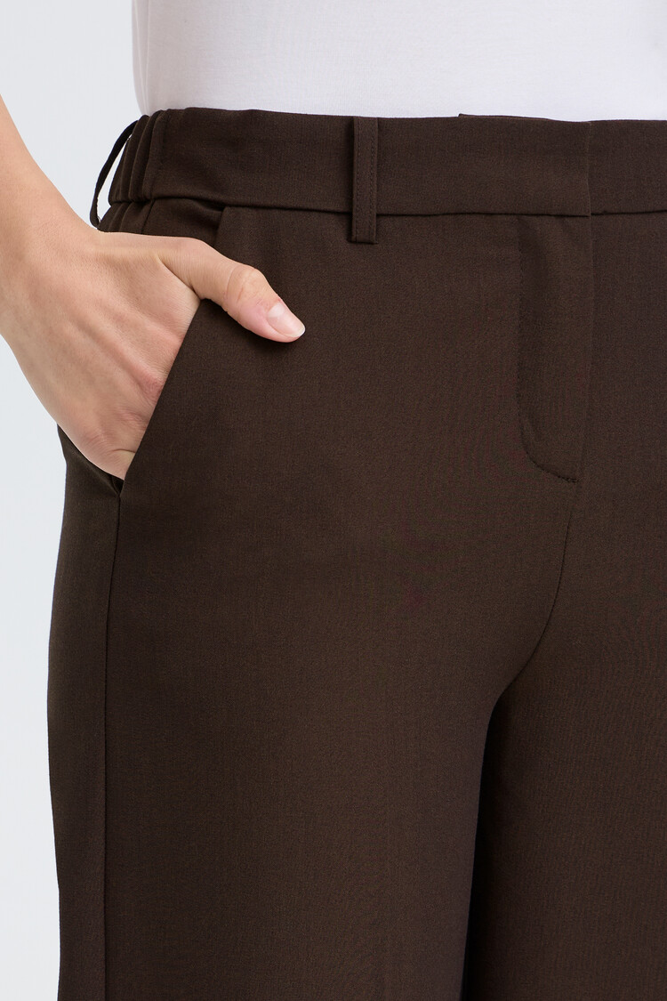 b.young BYDANTA WIDE LEG PANTS brown