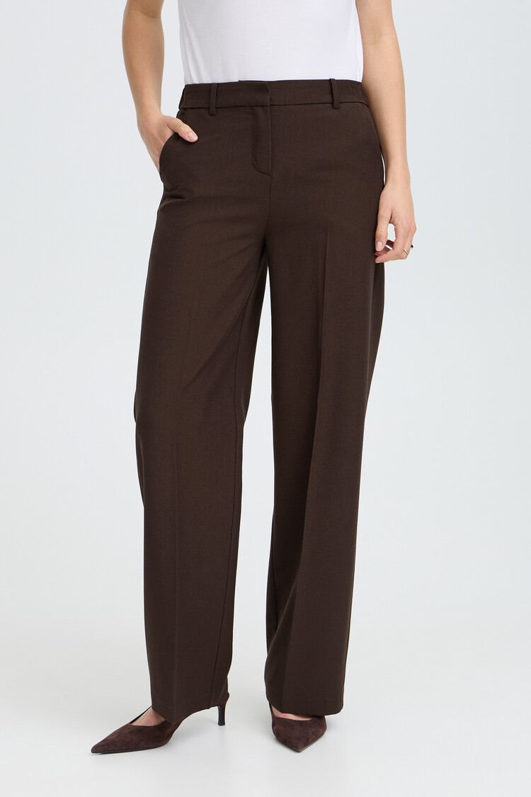 b.young BYDANTA WIDE LEG PANTS brown