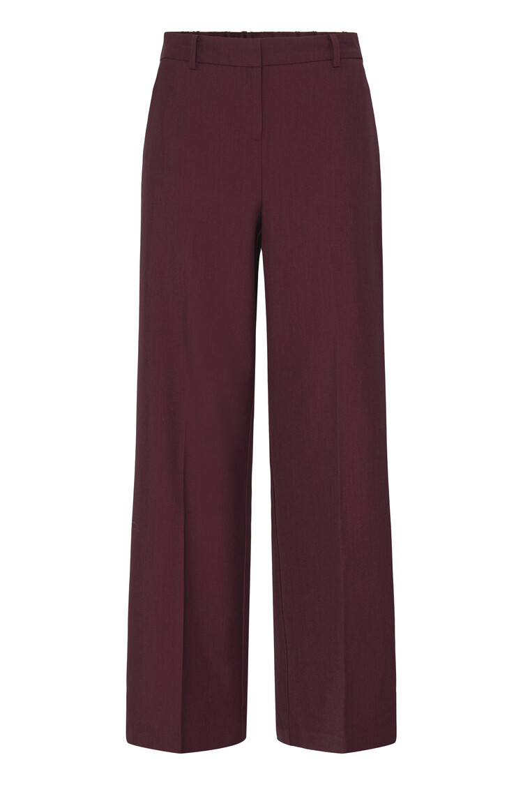 b.young BYDANTA WIDE LEG PANTS bordeaux