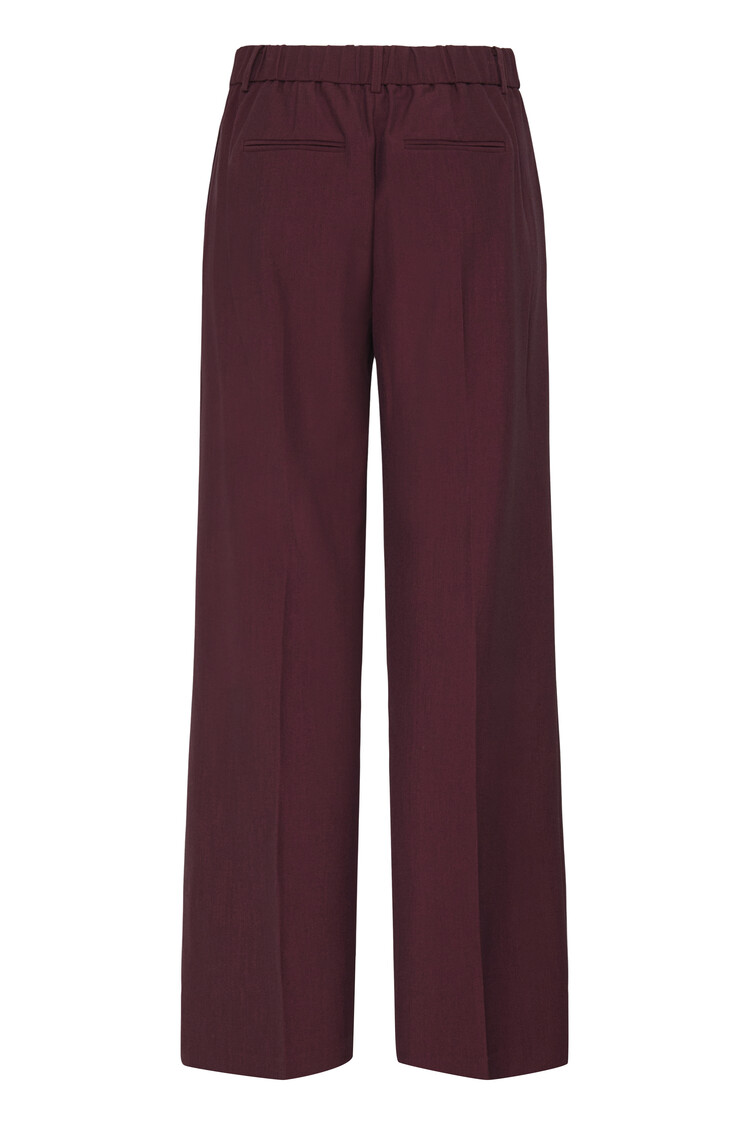 b.young BYDANTA WIDE LEG PANTS bordeaux