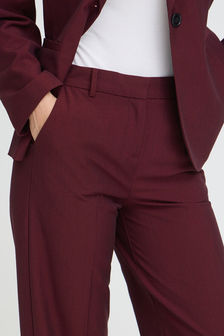 b.young BYDANTA WIDE LEG PANTS bordeaux