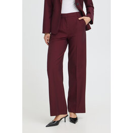 b.young BYDANTA WIDE LEG PANTS bordeaux