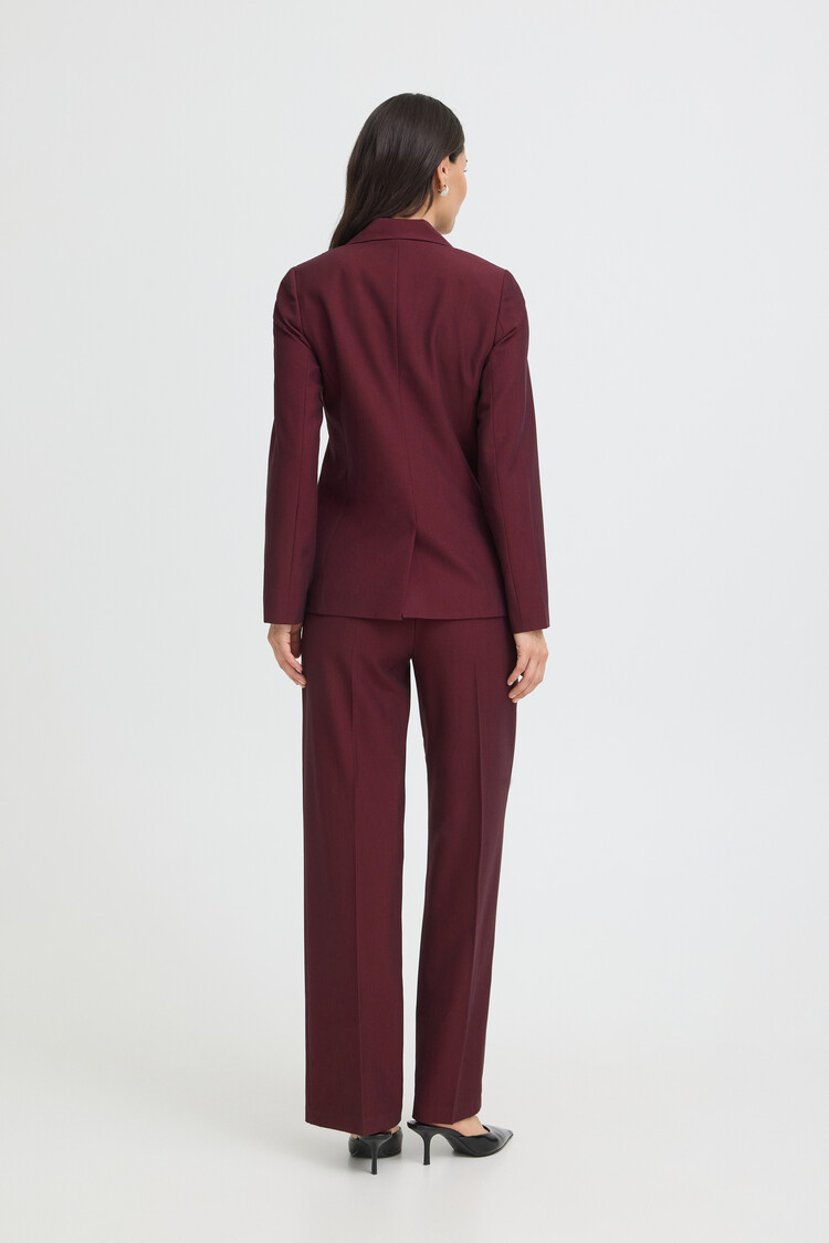 b.young BYDANTA WIDE LEG PANTS bordeaux