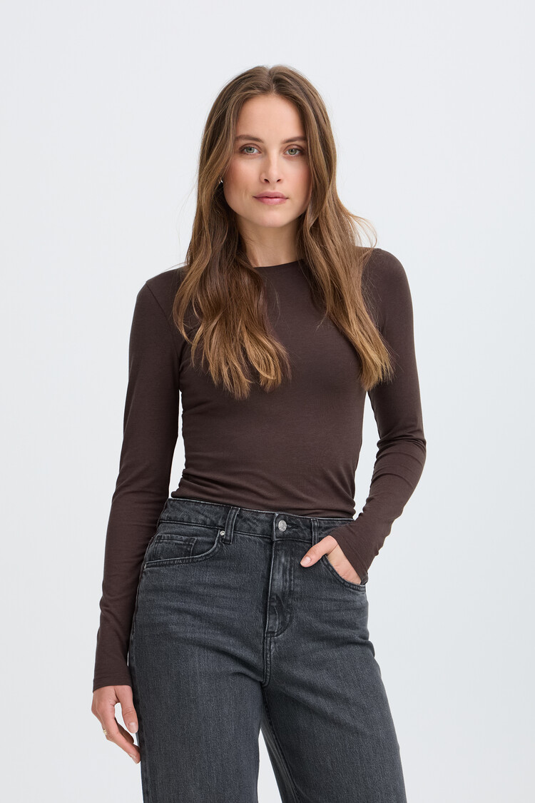 b.young BYPAMILA LS TSHIRT brown