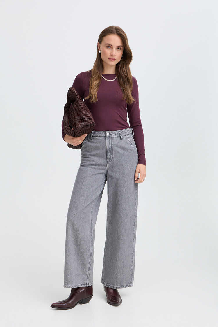 b.young BYPAMILA LS TSHIRT bordeaux