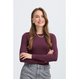 b.young BYPAMILA LS TSHIRT bordeaux