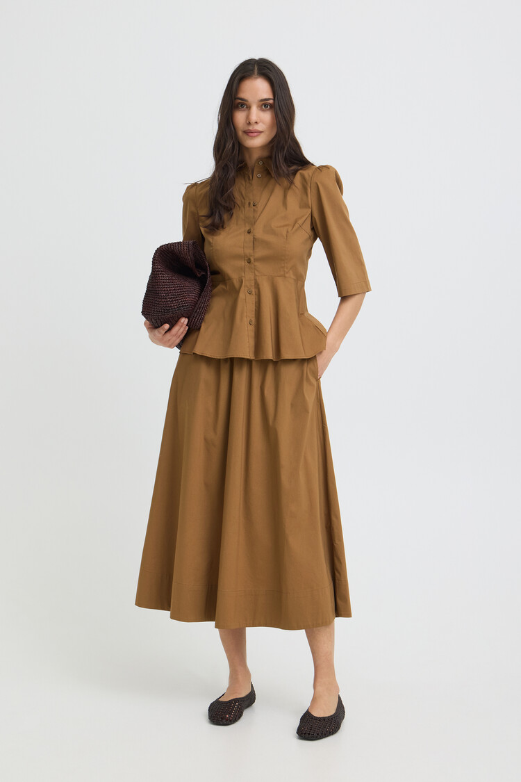b.young BYISSALI SKIRT cognac